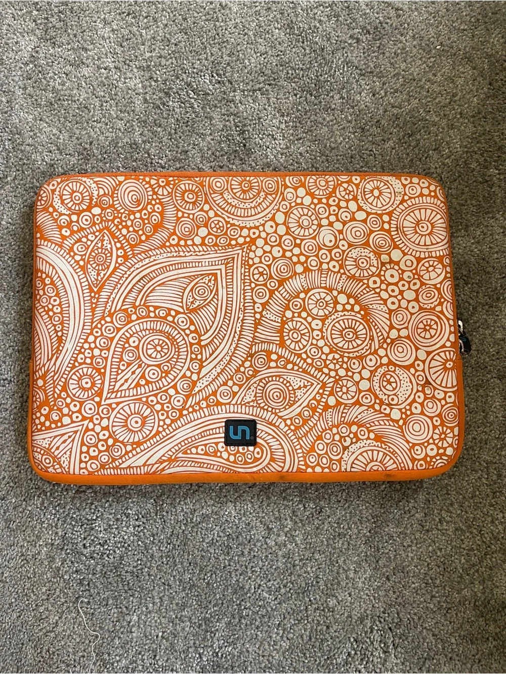 Slim Orange Patterned Tablet Sleeve by